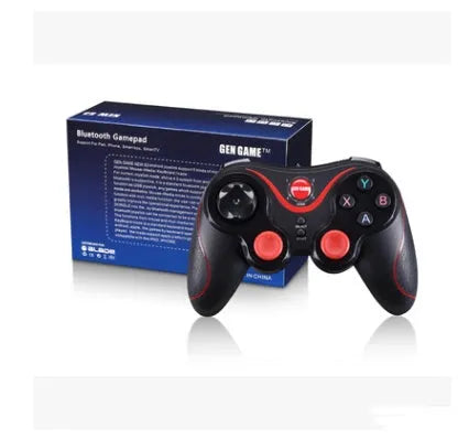 X3 Bluetooth wireless game controller for Android phones with attached mobile phone clip