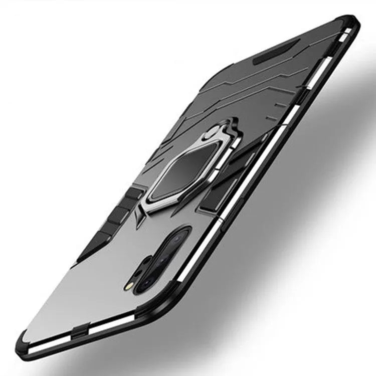 Iron Man magnetic phone case for Samsung Galaxy phones in black, blue, and red colours