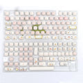 MOG Steamed Bread mechanical keyboard key cap set with bread bear design, 143+3 PBT caps thermal sublimation printing