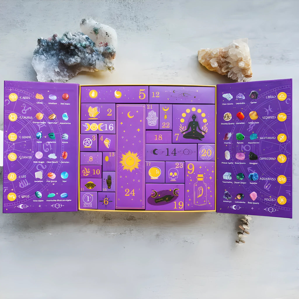 Halloween crystal countdown gift box measuring 33.5 × 30.5 × 5cm with cardboard paper construction