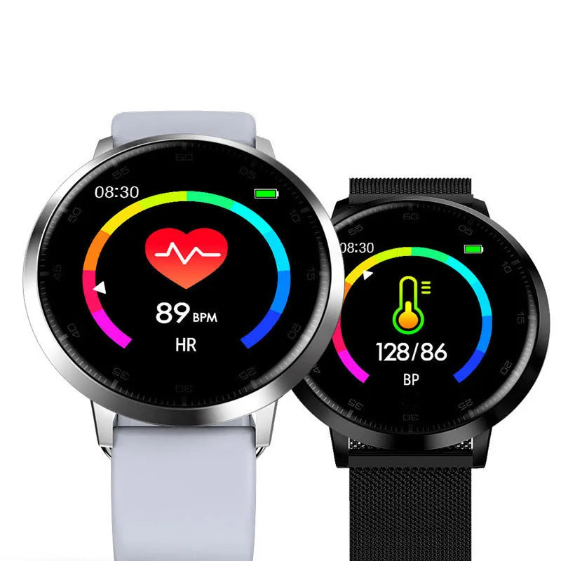 45mm waterproof smart health bracelet with zinc alloy case and 1.3-inch touch screen
