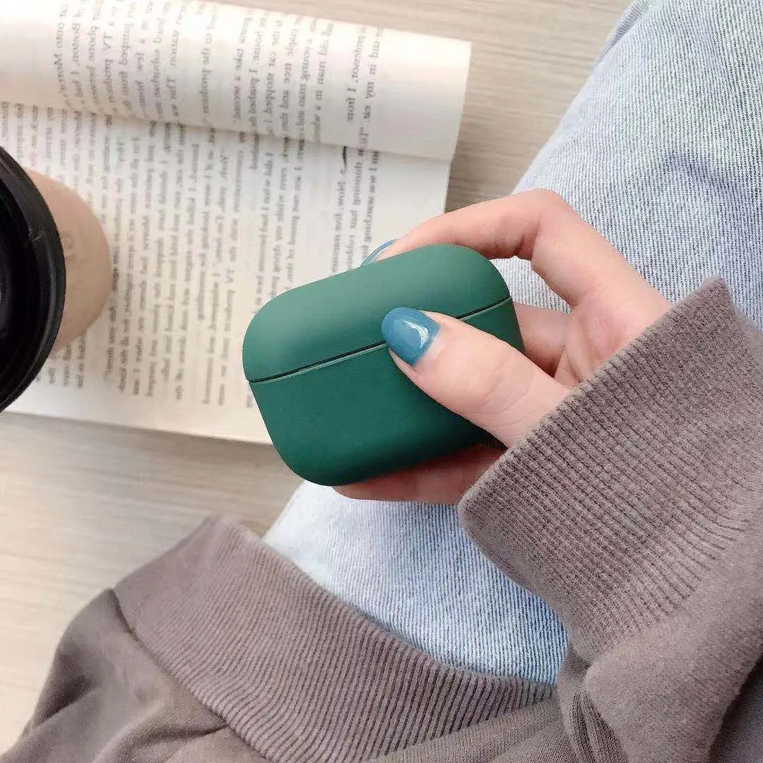 Plastic snap-on protective case for Apple AirPods Pro in multiple colour options
