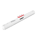 Long white LED human body induction cabinet light with magnetic strip on back for wall or wardrobe mounting.