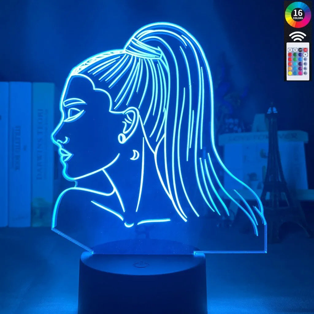 Acrylic 3D night light with European styling and LED illumination