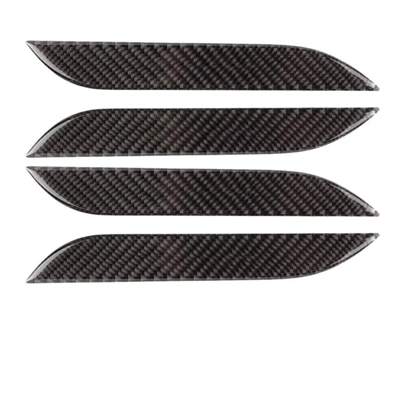 Four carbon fibre adhesive door handle stickers for ModelS anti-scratch protection