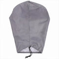 Grey waterproof drawstring cover for an electric vehicle charging port.