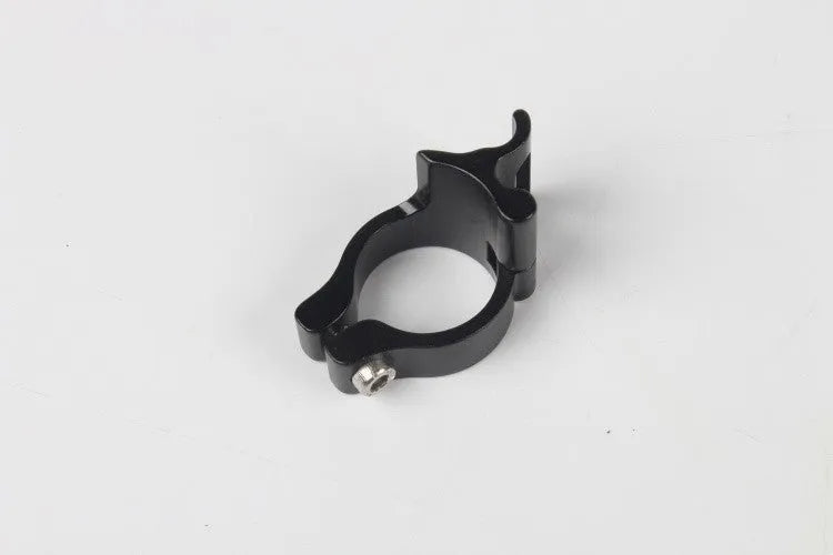 Black aluminium alloy vehicle clamp ring with 28.6mm internal diameter.