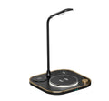 Black, green, or white three-in-one 15W wireless magnetic charger with optional desk lamp and Type-C cable.
