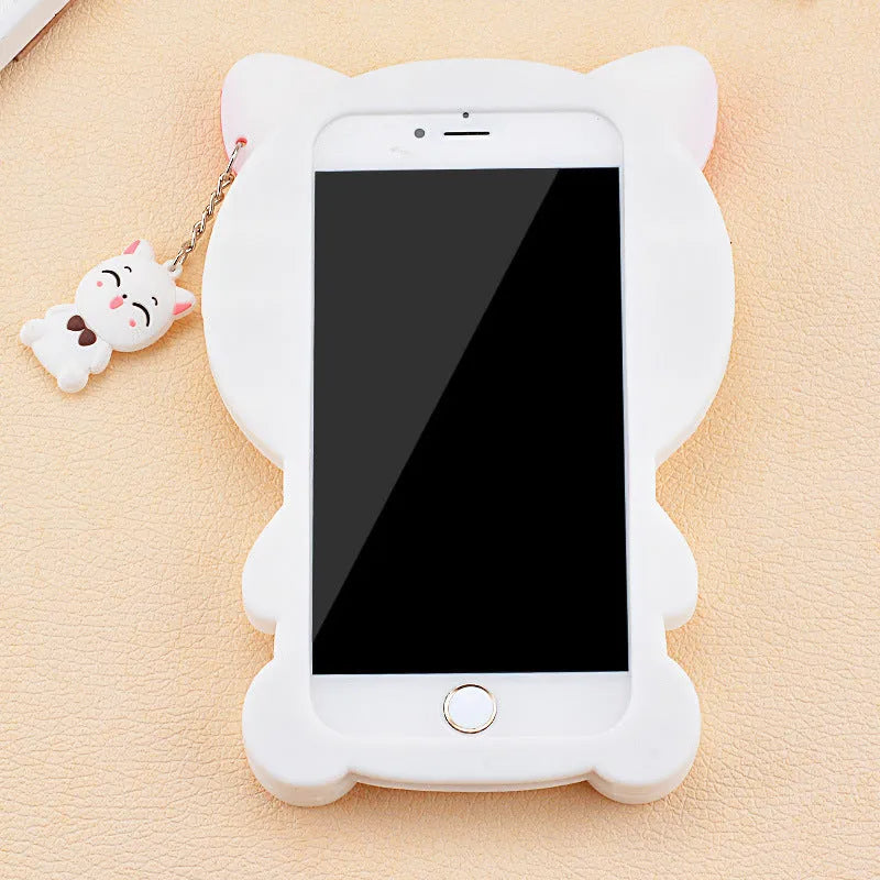 A soft silicone phone case showing edge protection, compatible with Samsung and iPhone models.