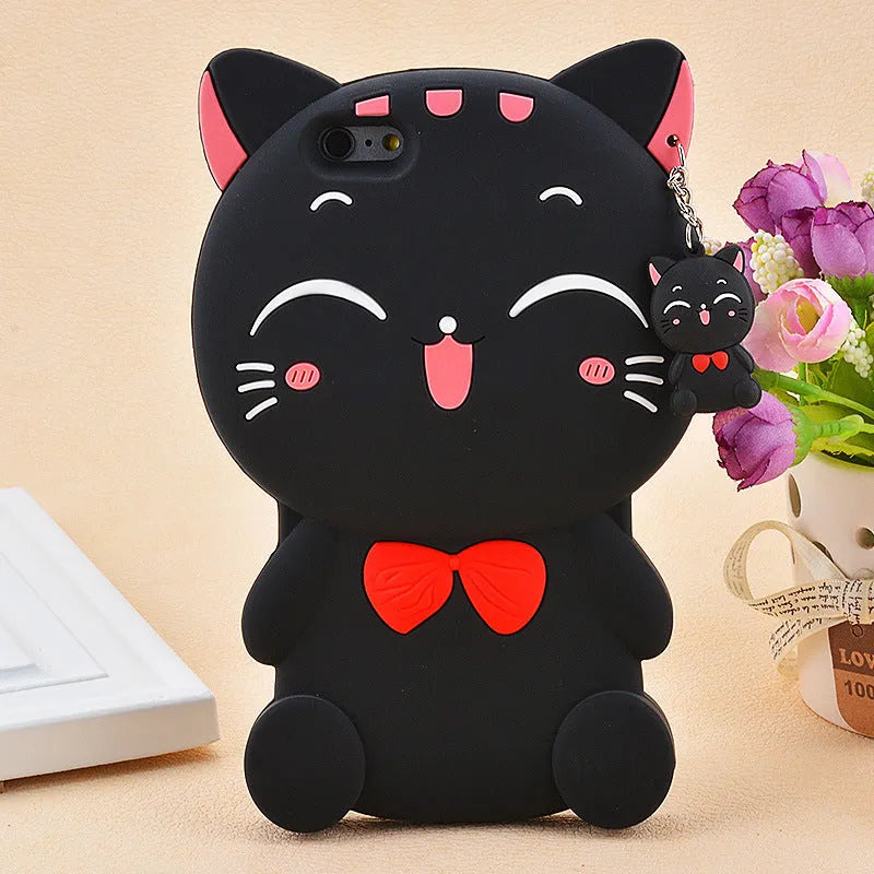 A soft silicone phone case showing edge protection, compatible with Samsung and iPhone models.