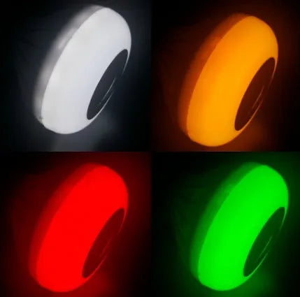 White Bluetooth speaker LED light bulb with E27 base and remote control for colour changing