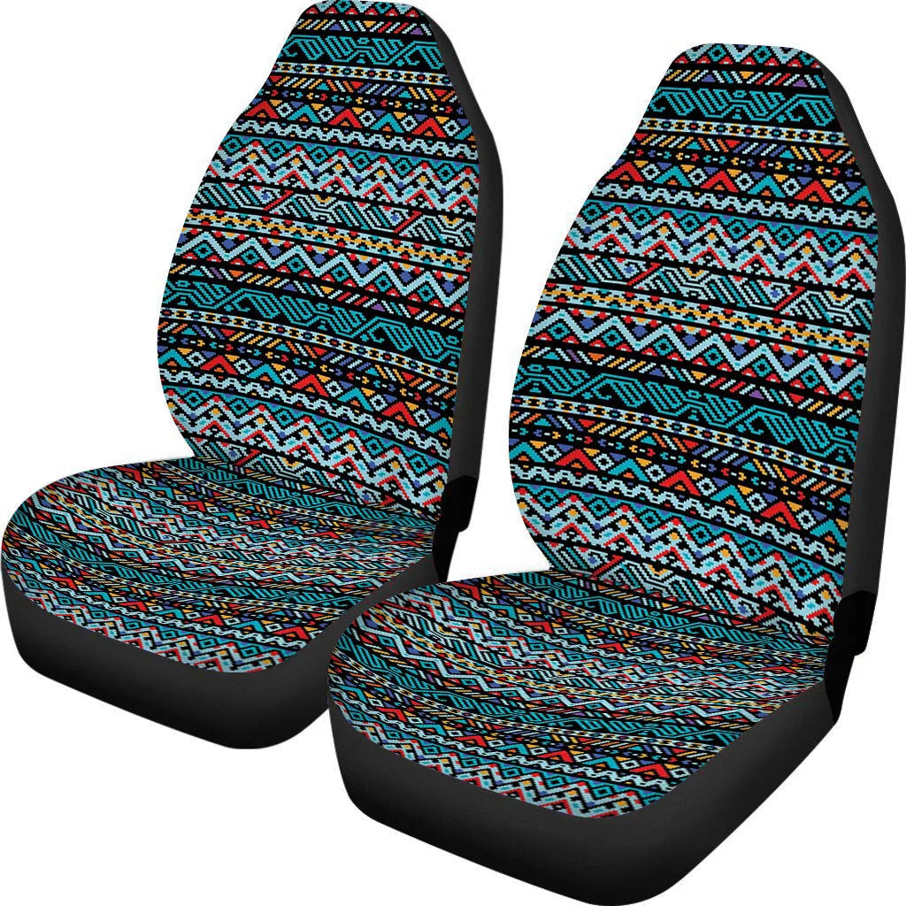 Universal polyester car seat covers with cow spot leopard print patterns for five-seat vehicles