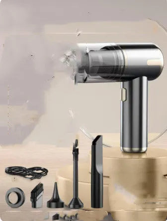 Cordless handheld car vacuum cleaner with wireless charging and 45000Pa suction power