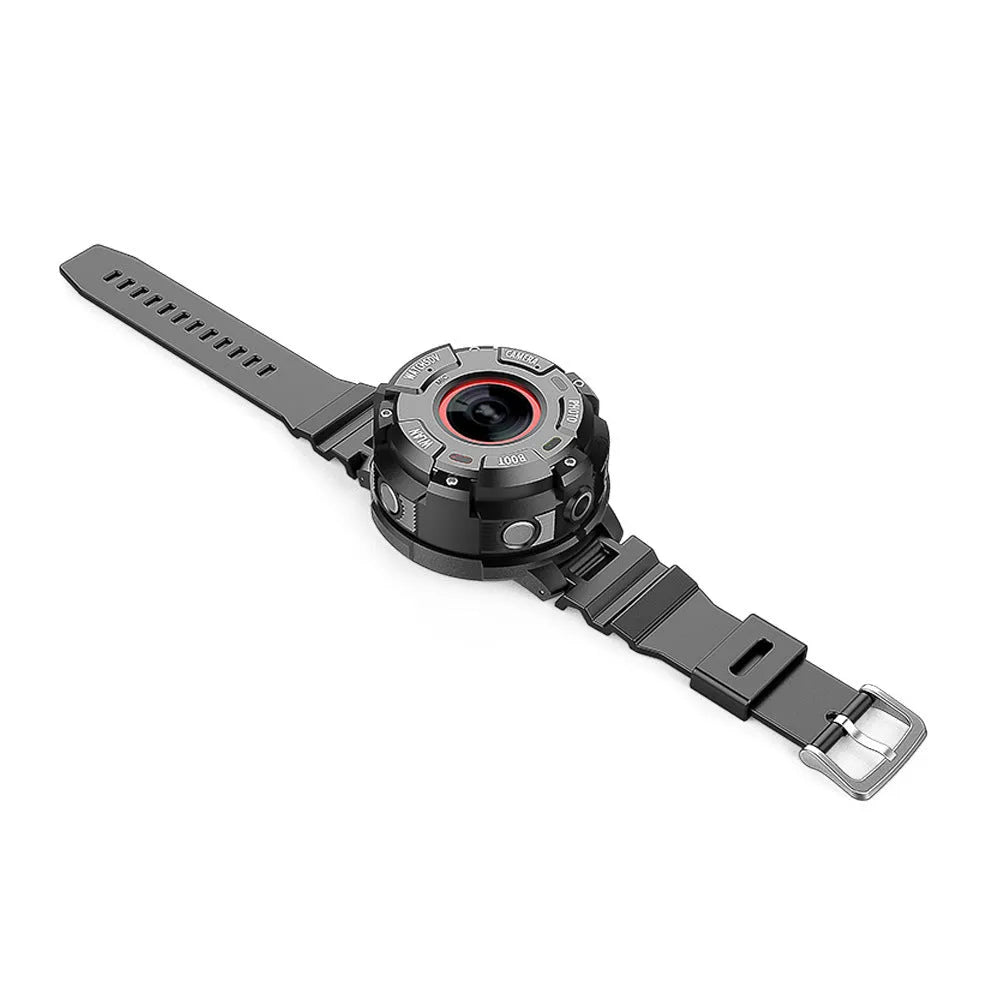 Black waterproof sports digital camera showing compact 290mm x 25.5mm dimensions