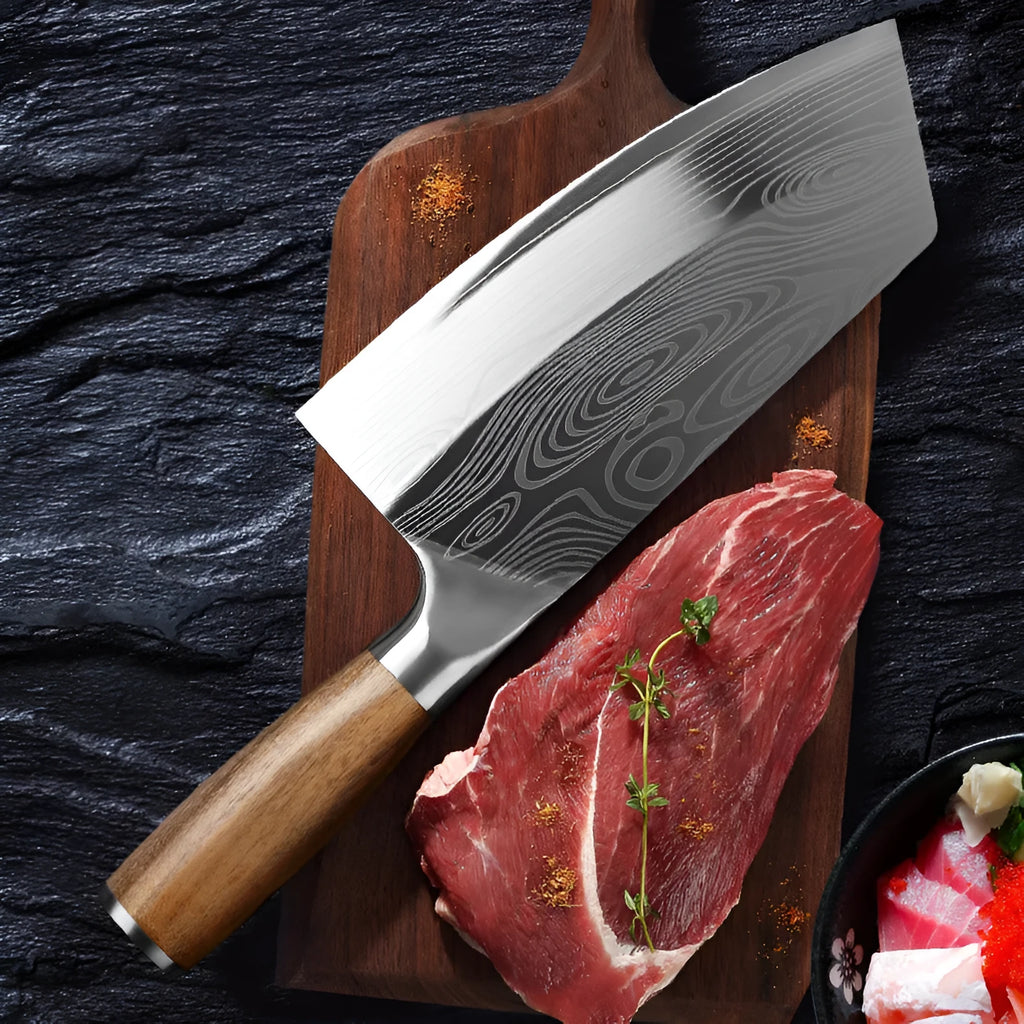 320mm stainless steel kitchen knife with a 40cr13 forged blade