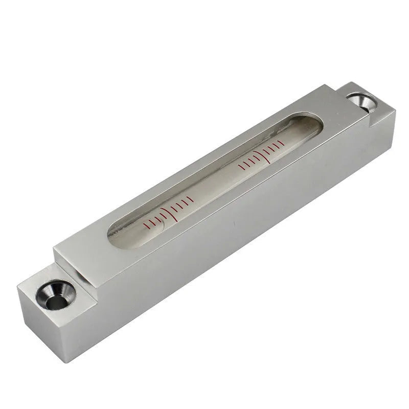132mm metal spirit level with glass vial for machine tool measurement