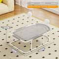 Large grey fabric breathable cat kennel bed cage for summer use.