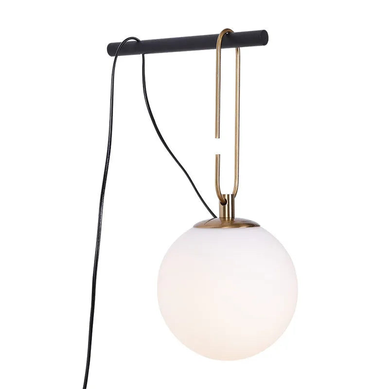 Nordic creative glass wall lamp with European modern design and three colour temperature options
