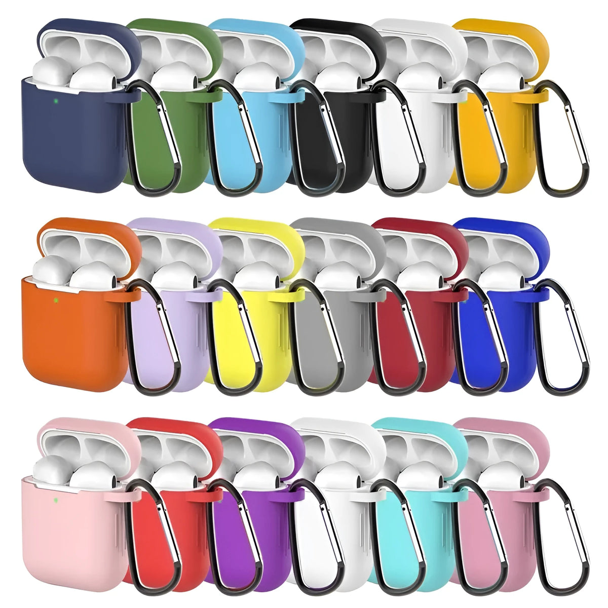 Liquid silicone protective cover for Apple AirPods 1st and 2nd generation charging case
