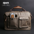 Dpark black single shoulder slung laptop bag for 14 or 15 inch business laptops