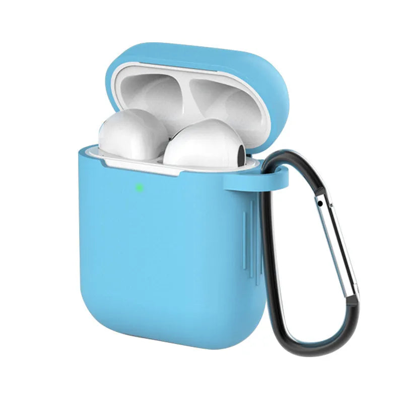 Liquid silicone protective cover for Apple AirPods 1st and 2nd generation charging case