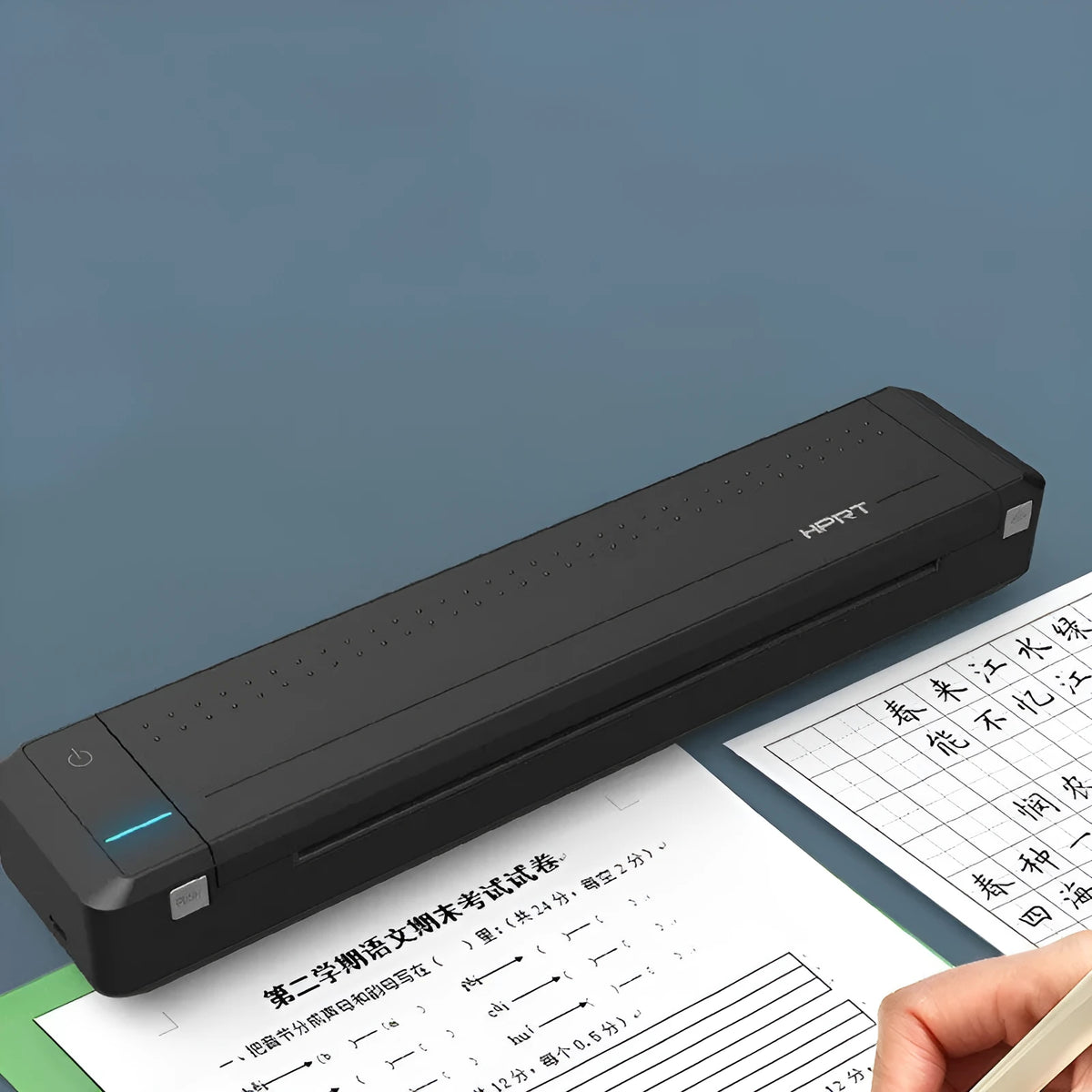 Black wireless Bluetooth A4 printer, 310.5 x 63.5 x 39.5mm, USB Type-C, 198mm print width