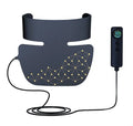 Four-colour LED photon beauty mask showing light therapy panels for facial and neck treatment