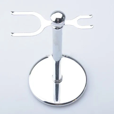 CSB men's shaving kit with badger hair brush, chrome razor stand, and zinc alloy soap bowl.