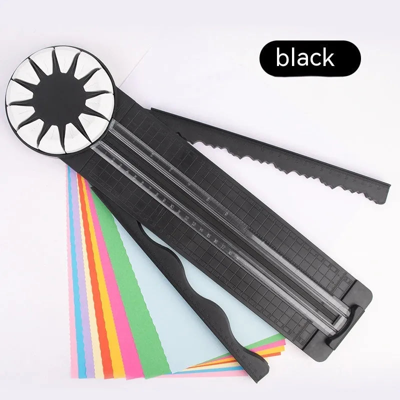 Pink 12-in-1 paper cutting machine for A4 paper decorative edges