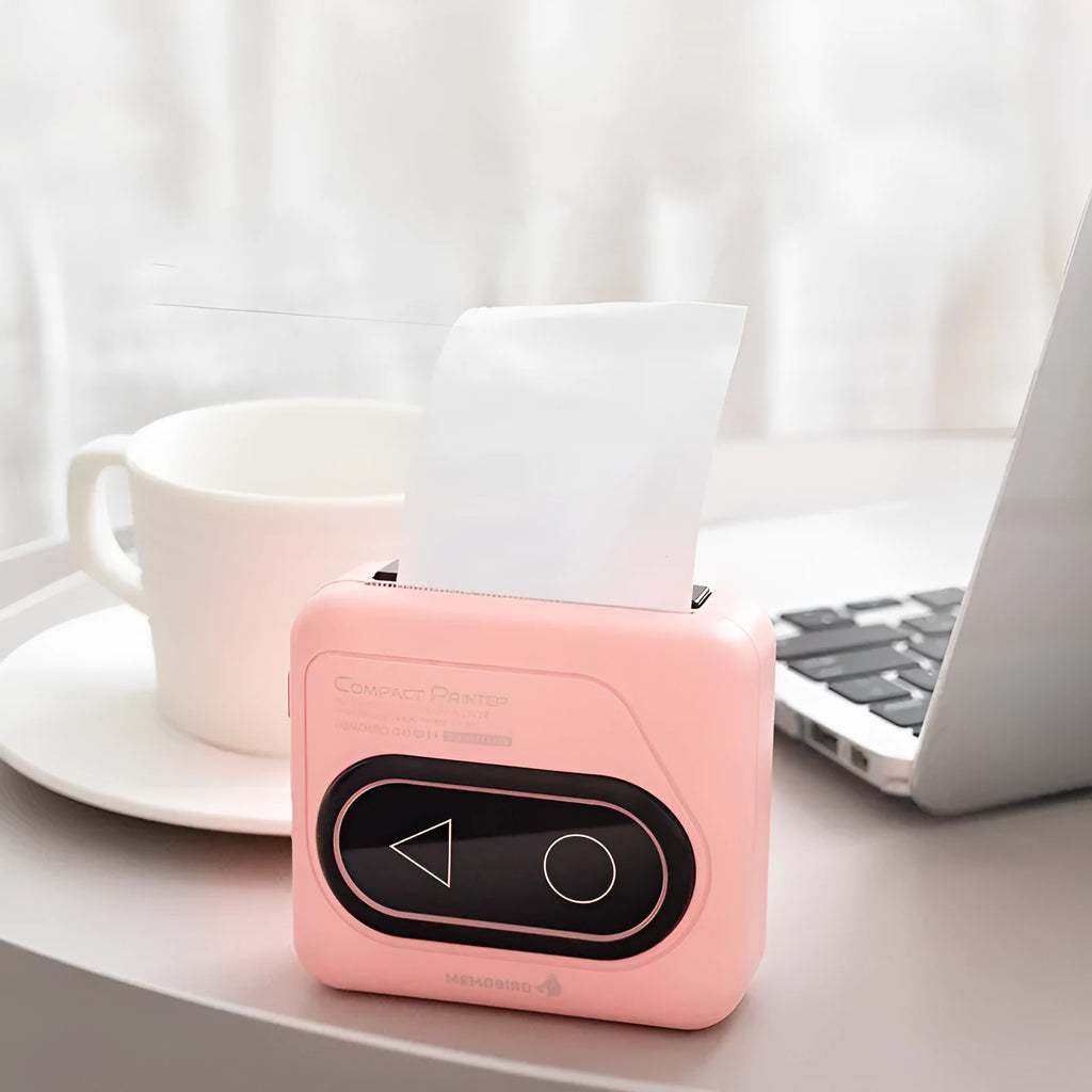 Compact Bluetooth thermal printer for mobile phone printing in choice of four colours
