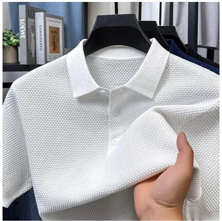 Loose fit short sleeve cotton pullover sweater in multiple colour options