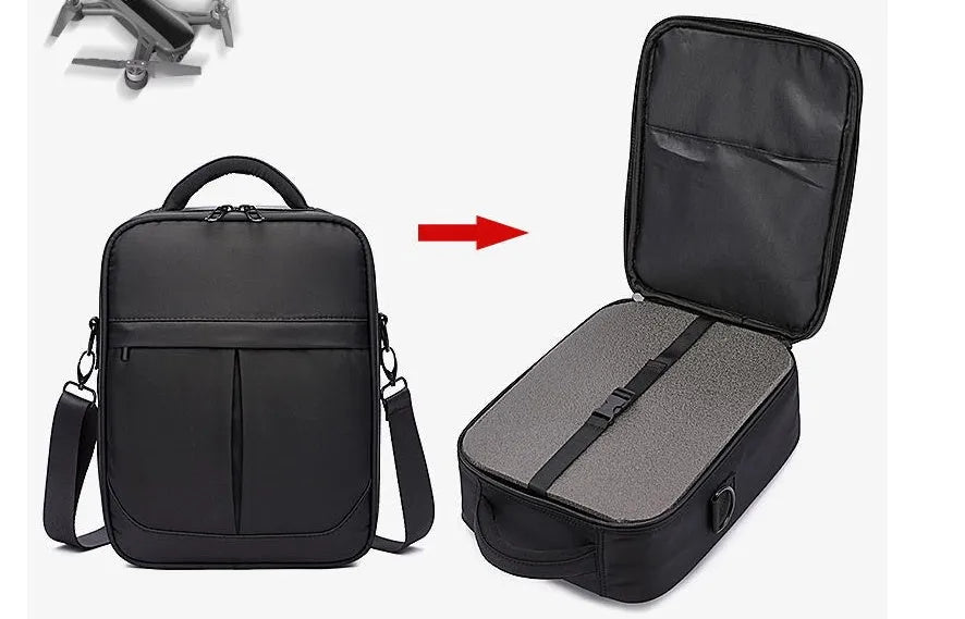 Black Oxford fabric men's messenger bag with single shoulder strap