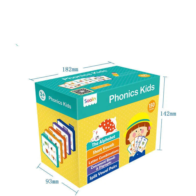 Box set of 220 high frequency word cards and five phonics workbooks for early childhood education.