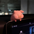 Colourful resin cartoon pig figurine car dashboard decoration ornament