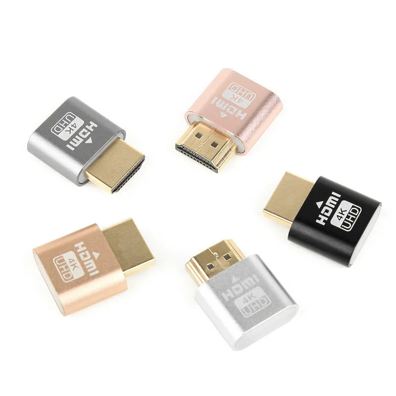 HDMI graphics card dummy plug virtual display in multiple colour finishes with 26.5mm wireless design