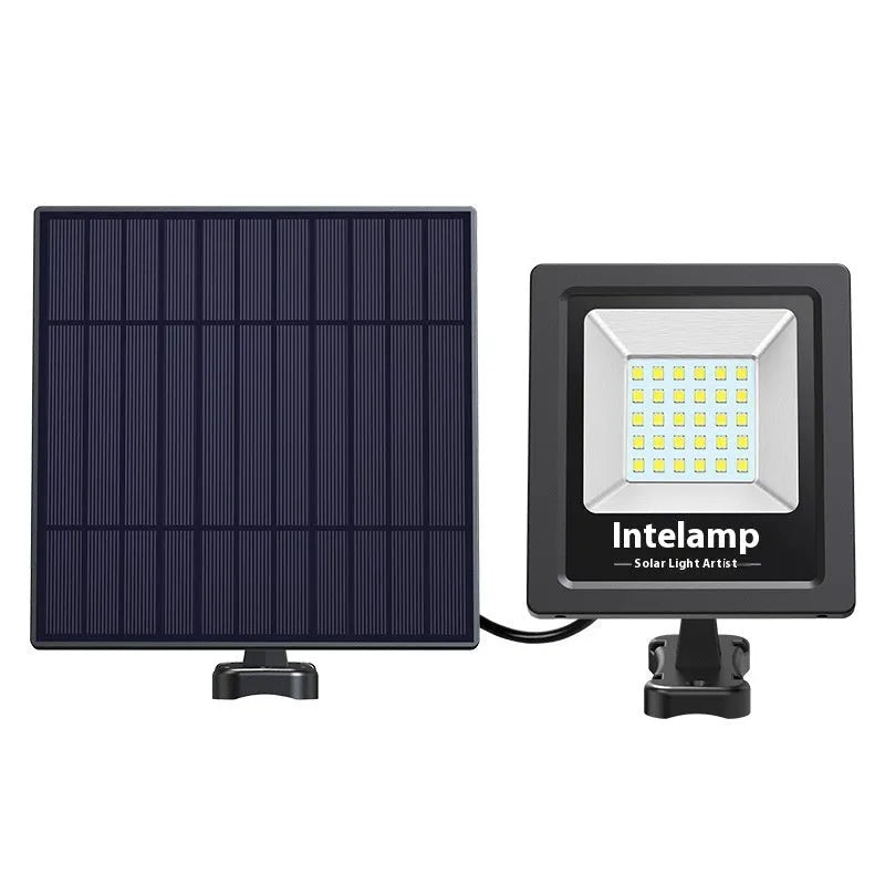 Solar-powered LED courtyard light with waterproof housing for outdoor household use