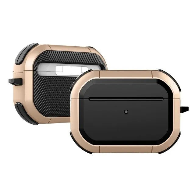 Black TPU and PC protective case for Apple AirPods Pro charging case