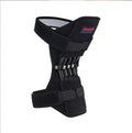 Adjustable knee brace with spring booster mechanism for mountaineering and sports activities