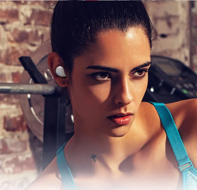 M18 true wireless in-ear Bluetooth headset in black and white colour options.
