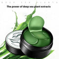 Green seaweed extract eye mask set with 60 individual hyaluronic acid patches