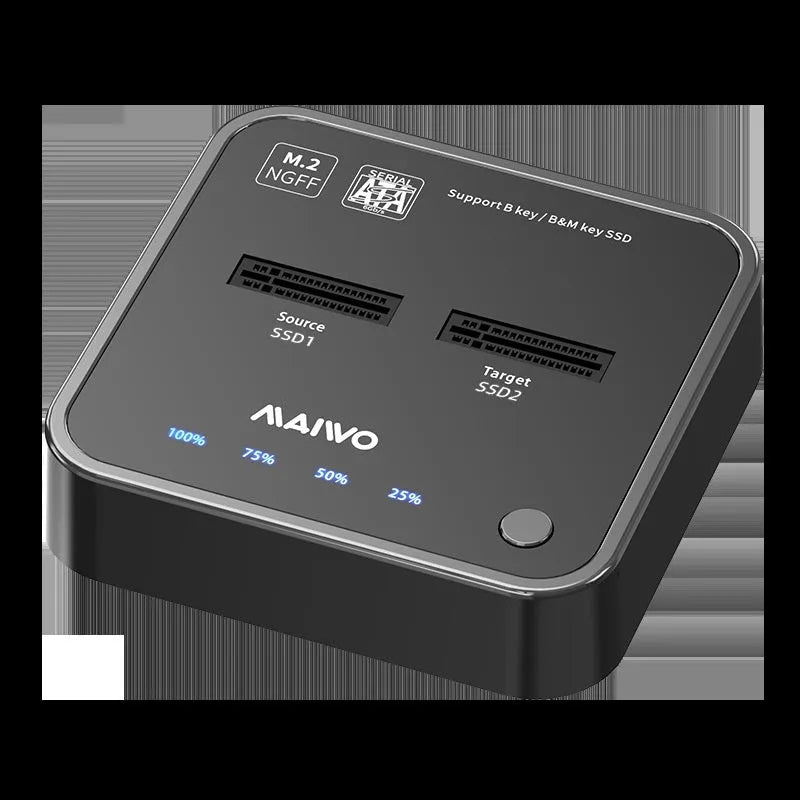 MAIWO K3016 M.2 solid state hard disk docking station with cables and power adapter
