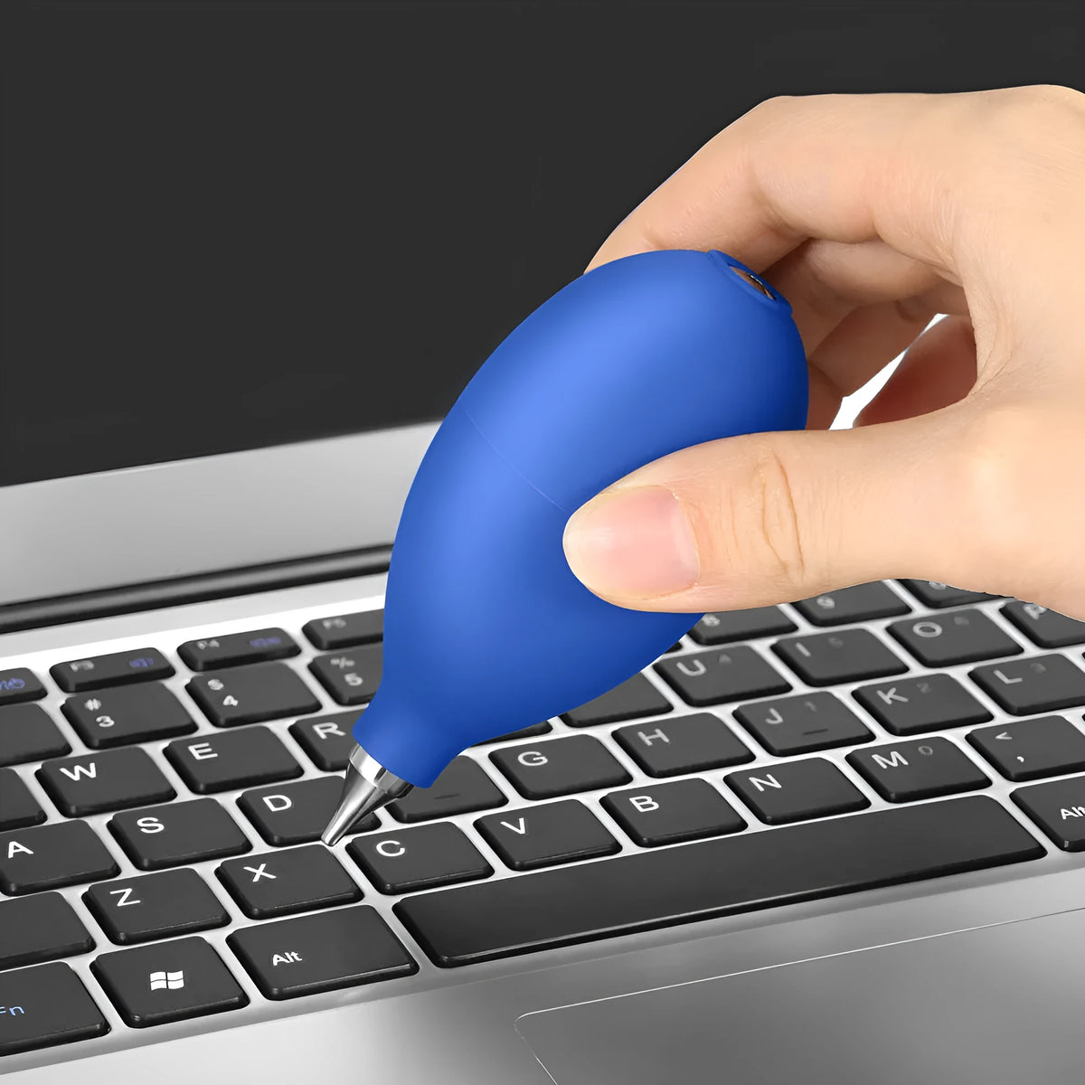 Blue rubber dust removal ball for cleaning camera lenses and mobile phone screens