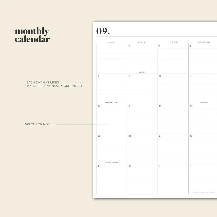 Cherry red daily schedule coil notebook open to show wire-o binding and planner layout.