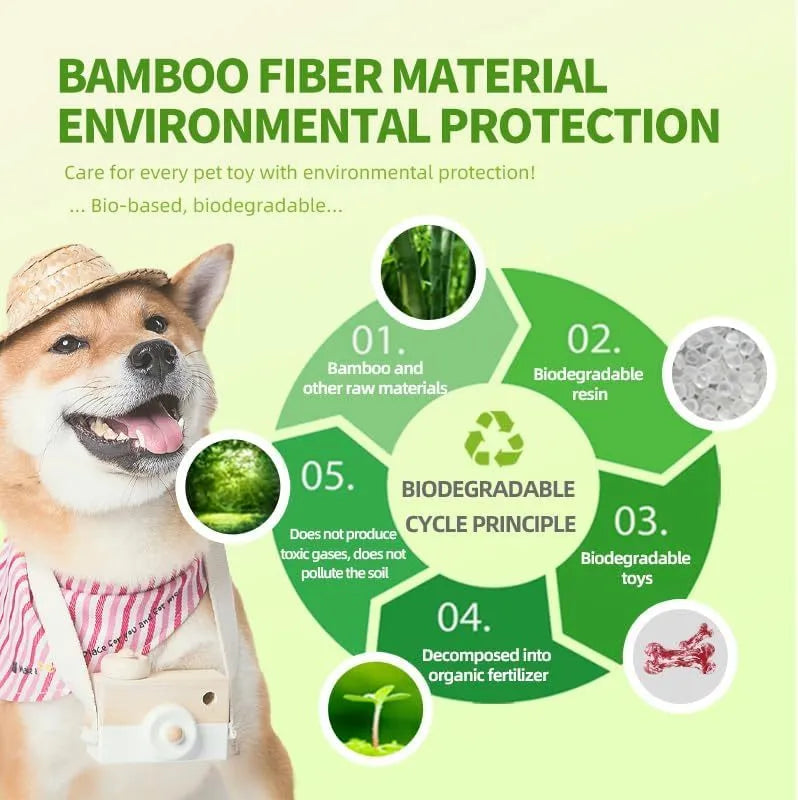 Natural rubber dog chew toy with camouflage pattern for medium to large breed aggressive chewers