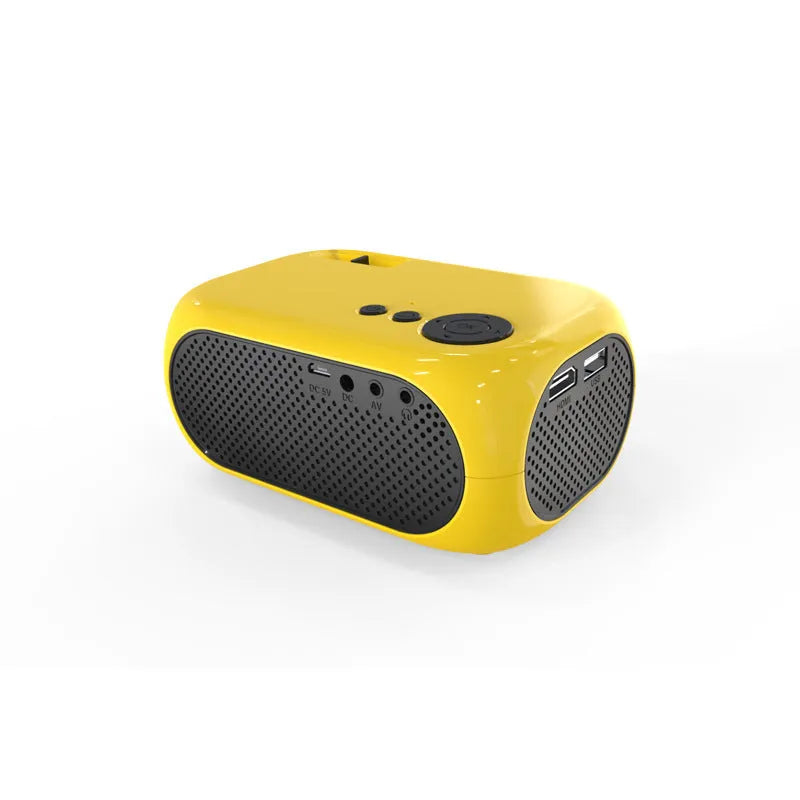 M24 micro mini portable projector in gold or white with compact design