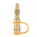 SL-HW-3/8JT type B brass gas propane connector adapter with gold finish