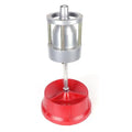 Portable hub balancer for tyre balancing with aluminium head and bull's eye level on enamel base