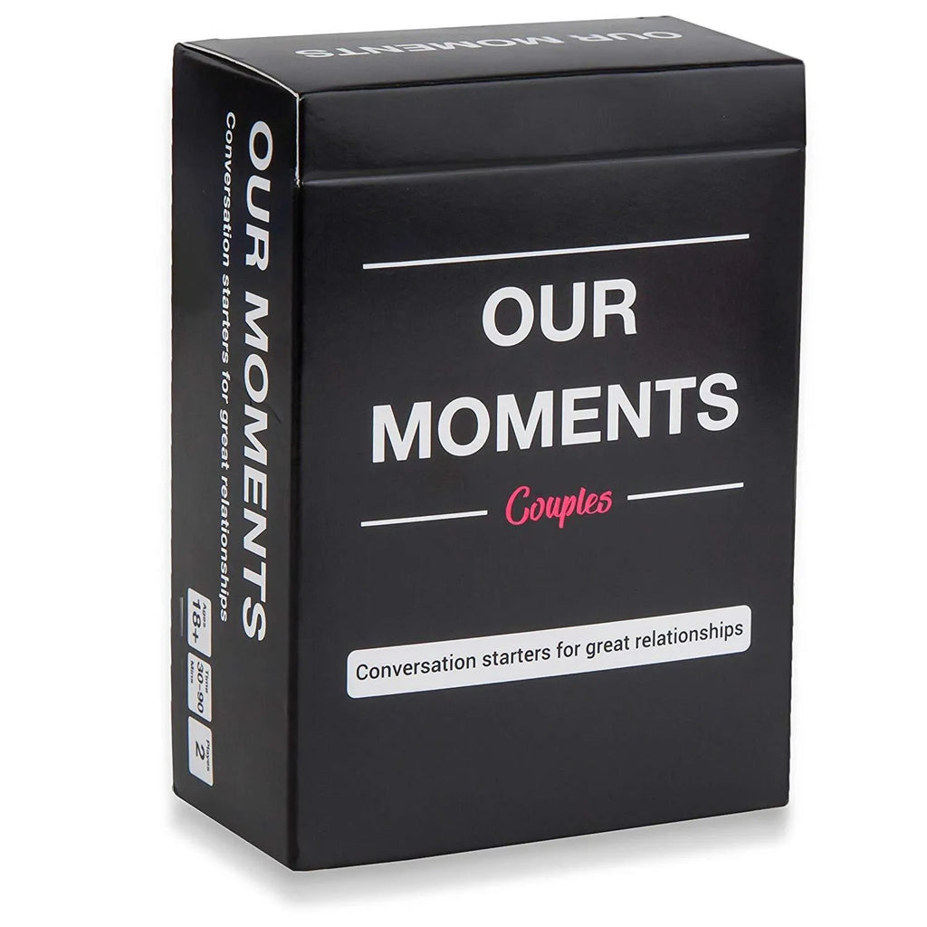 Our Time Lovers Edition communication cards for couples in black 9x6.5x3.5 cm box