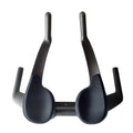 Black carbon fibre bicycle time trial handlebar showing aero profile and 31.8mm clamp area.