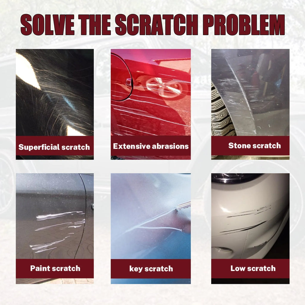 60ml car scratch repair wax container with applicator for automotive paint surface scratch maintenance